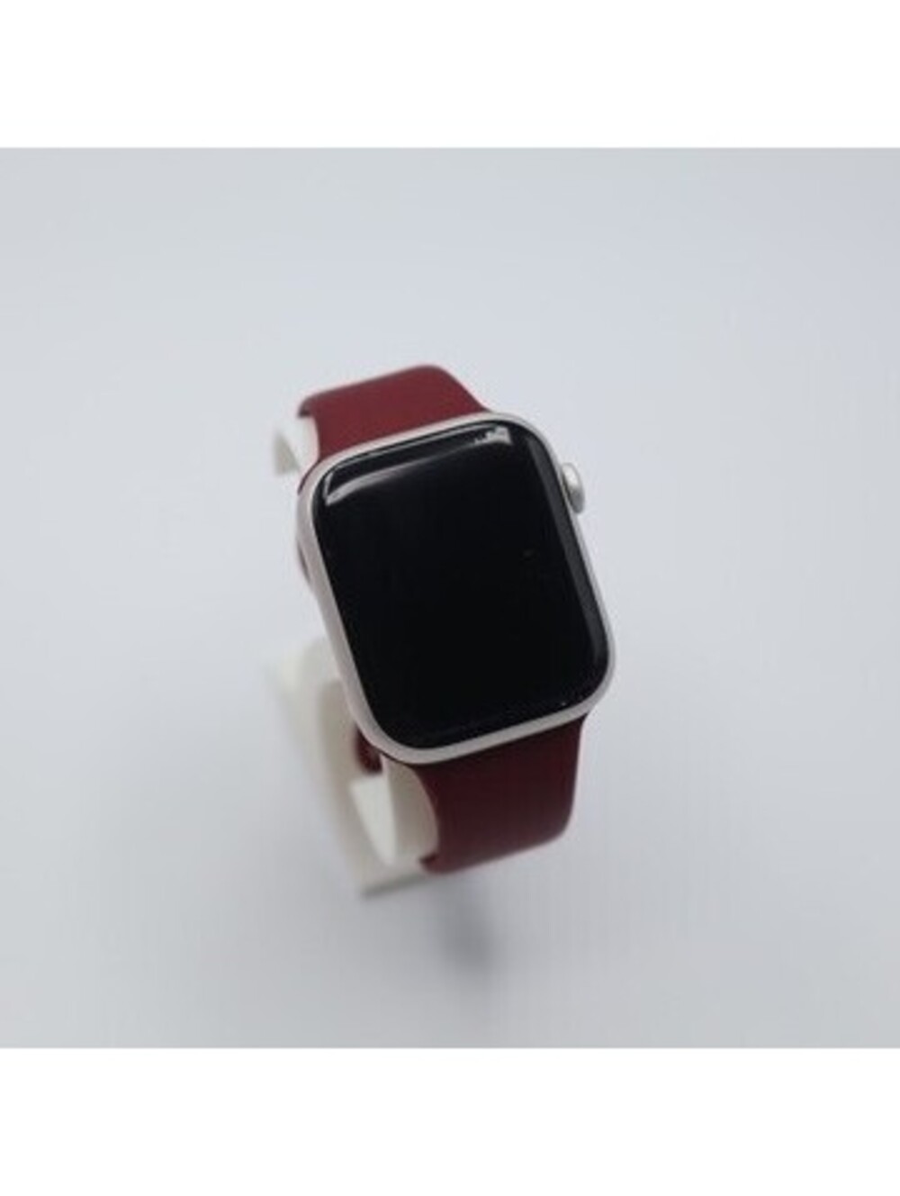 Apple Watch Series 9 45mm Large Starlight Excellent Maroon Silicone Band